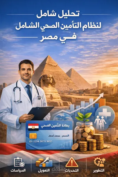 بحث ممنهج و دقيق و تحليل شامل لنظام التأمين الصحي في مصر مع دراسة تقييمية لمنظومة