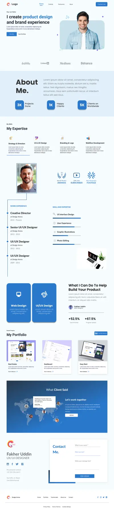 تصميم بورتفليو