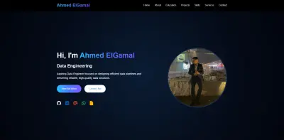 صورة العمل تصميم موقع Portfolio شخصي احترافي ومتجاوب لجميع الأجهزة