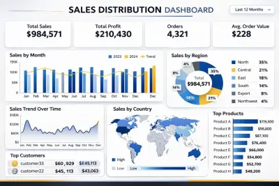 Sales Distribution Dashboard