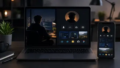 تصميم موقع شخصي Portfolio