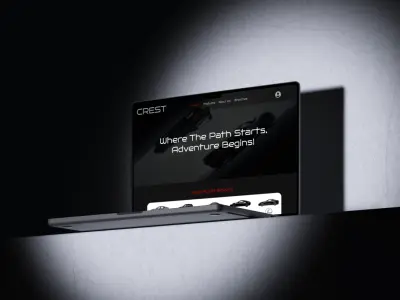 Luxury Car App UI/UX Design – CREST