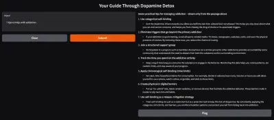 روبوت محادثة للمساعدة علي التعافي من الدوبامين