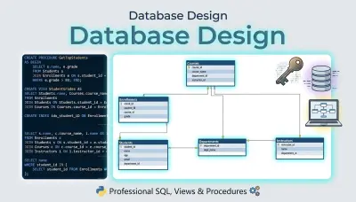 صورة العمل تصميم قاعدة بيانات كاملة + كتابة SQL Queries احترافية