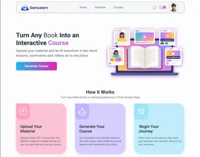 AI Based e-learning platform (GenLearn)