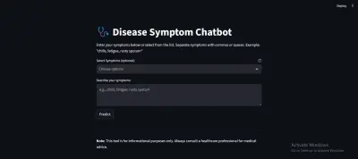 Diseases Predictor Chatbot