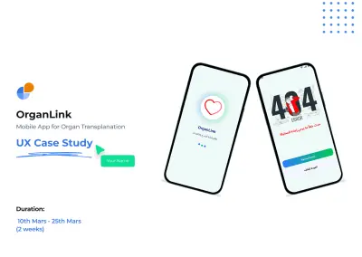 OrganLink — Transplant Patient App | UI/UX Case Study