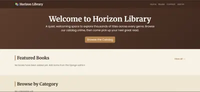 تطوير موقع مكتبة إلكترونية متكامل باستخدام Django وPython