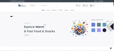 تصميم موقع لسوق الفاكهه