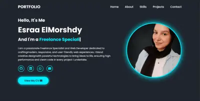 تصميم وبناء بورتفوليو احترافي متجاوب | React & UI/UX.