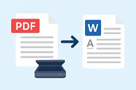 تفريغ ملفات PDF وأوراق Scanner المعقدة على ملف Word