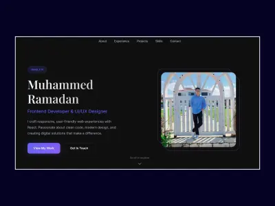 تصميم وبرمجة معرض اعمالي المتجاوب My Portfolio