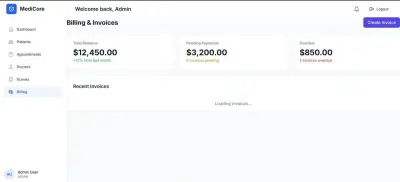 نظام إدارة مستشفيات متكامل (MediCore) - Full Stack .NET