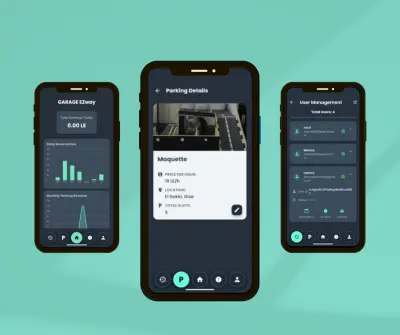 تطبيق موبايل GarageEzWay  يتيح إدارة الجراجات بكل سهولة.