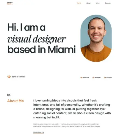 تصميم Portfolio Website احترافي لعرض أعمالك وبناء هويتك الرقمية