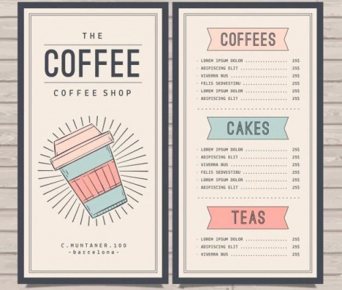 coffee menu