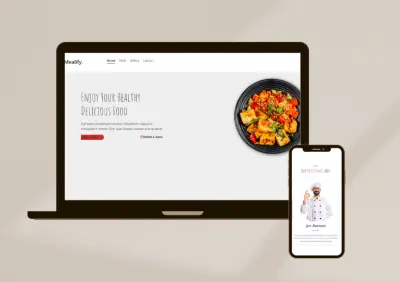 موقع ويب مطعم