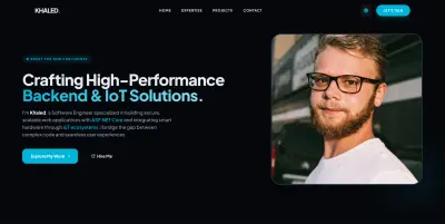 موقع شخصي (portfolio)