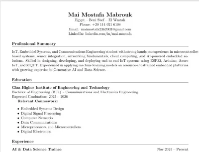 تنفيذCV بنظام ATS