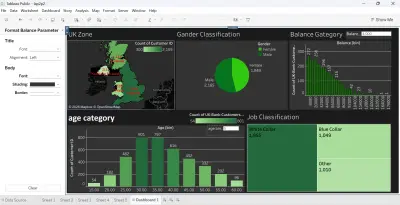 تحليل وتقسيم عملاء بنك باستخدام Tableau Dashboard