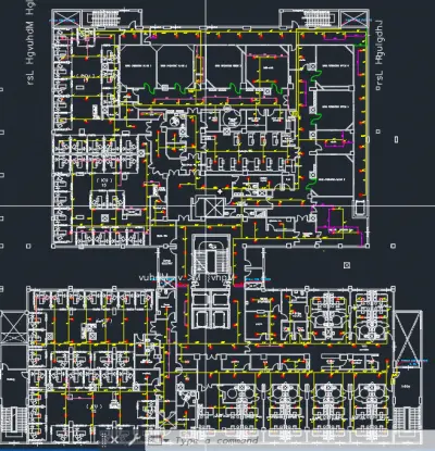 تصميم نظام اطفاء لمستشفي