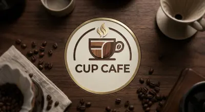 تصميم لوجو احترافي لكافيه | Cup Cafe Logo Design