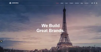 موقع Angora هو موقع Portfolio/Business