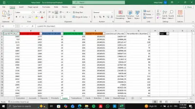 تنظيف و ترتيب احدى بيانات البنوك