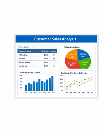 تحليل مبيعات العملاء وبناء Dashboard تفاعلي باستخدام Python