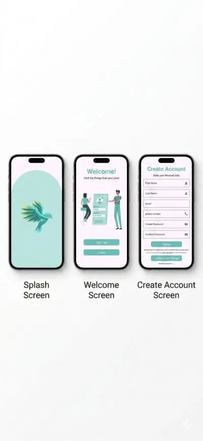 برمجة واجهات تسجيل الدخول (Login/Signup) بـ Flutter مع نظام التحقق (Validation).