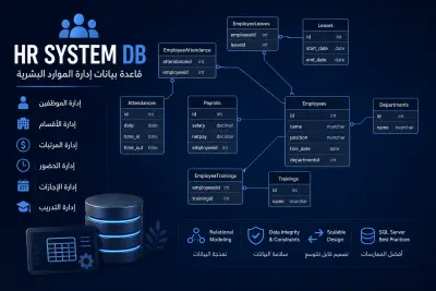 HR System DB – قاعدة بيانات إدارة الموارد البشرية
