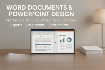 إعداد وتنسيق الأبحاث والتقارير وعروض PowerPoint