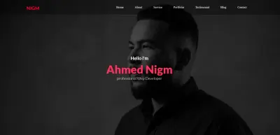 تصميم وتطوير موقع Portfolio احترافي ومتجاوب