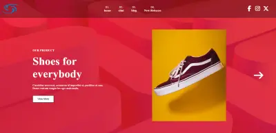 تصميم Landing Page لبراند كوتشيات  بشكل عصري وجذاب