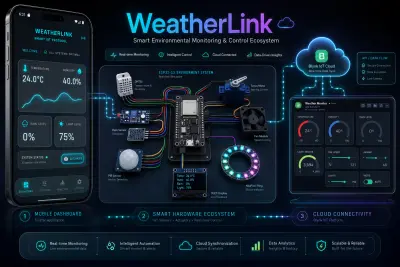 تطبيق WeatherLink: لوحة تحكم ذكية لإنترنت الأشياء (IoT) باستخدام Flutter