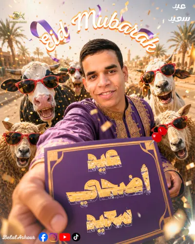 تصميم مبهج لعيد الاضحى المبارك
