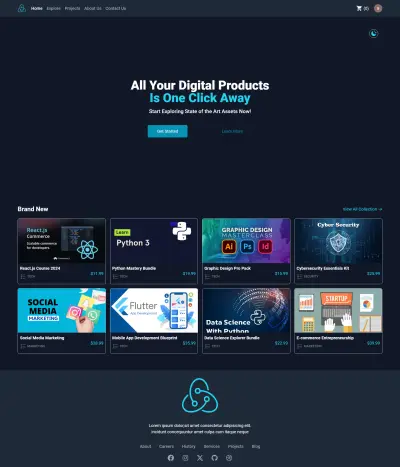 • متجر إلكتروني متكامل باستخدام React