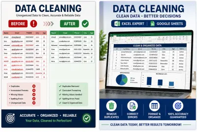 Data Cleaning & Data Formatting باستخدام Excel وGoogle Sheets