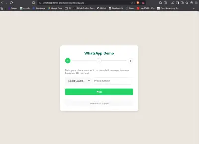 WhatsApp sender demo