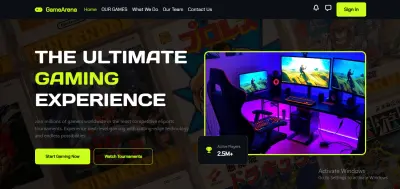 قالب موقع ألعاب