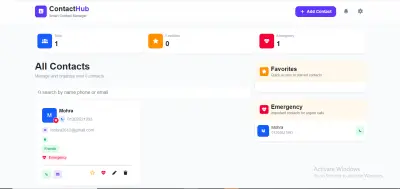 تطبيق إدارة جهات الاتصال الذكي (Contact Hub)