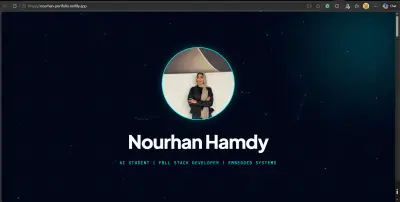 تصميم بورتفوليو احترافي لموقع شخصي بشكل عصري وجذاب