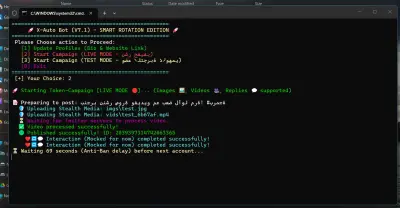 Advanced Automated Posting & Interaction Bot for X (Twitter) using Python