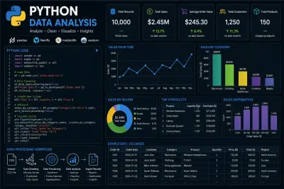 تحليل وتنظيف بيانات باستخدام Python (Pandas & NumPy)