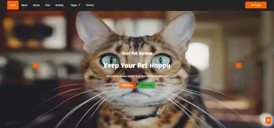 تصميم وتطوير موقع PetLover لخدمات رعاية الحيوانات الأليفة