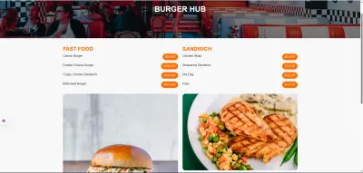 تصميم منيو مطعم احترافي (Fast Food) جاهز للطباعة والسوشيال