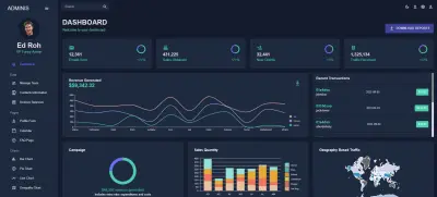 لوحة تحكم إدارية – كل بيانات عملك في مكان واحد - Admin Panel