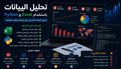 تحليل البيانات الاحترافية وتجهيز التقارير الذكية.