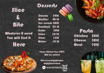 تصميم لوجو لمنيو مطعم