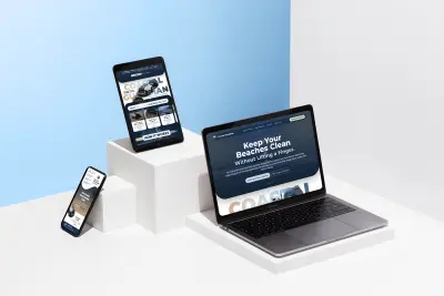 Beach Rover Landing Page UI Design